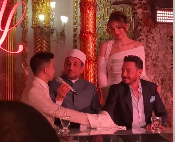عقد قران هشام جمال وليلى أحمد زاهر
